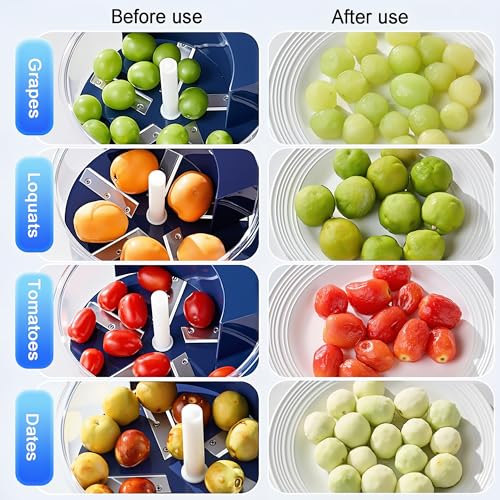 Ormos Electric Peeling Machine - Rechargeable Fruit Skin Remover Tool For Small Fruits, Home Kitchen Gadget
