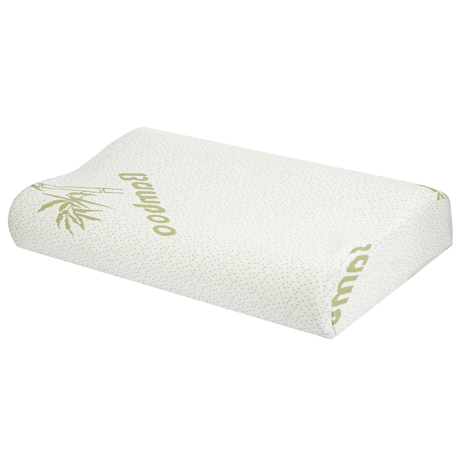 S-L Size Options -- 1Pc Bamboo Memory Foam Sleep Pillow Contoured Cervical Orthopedic Pillow Neck Support Breath Pillow