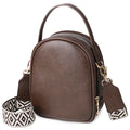 Small Crossbody Bag For Women With Handle And Adjustable Strap, Cell Phone Purse Cross Body With 2 Zipper Pockets-Coffee
