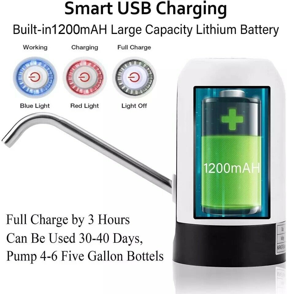 Electric Automatic Universal Dispenser 5 Gallon USB USB Water Dispenser Automatic Drinking Water Bottle