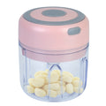 Mini Electric Garlic Chopper 8.45OZ Cordless Garlic Mincer Food Chopper Rechargeable Food Blender Chili Nut Onion Pepper Meat Ginger Food