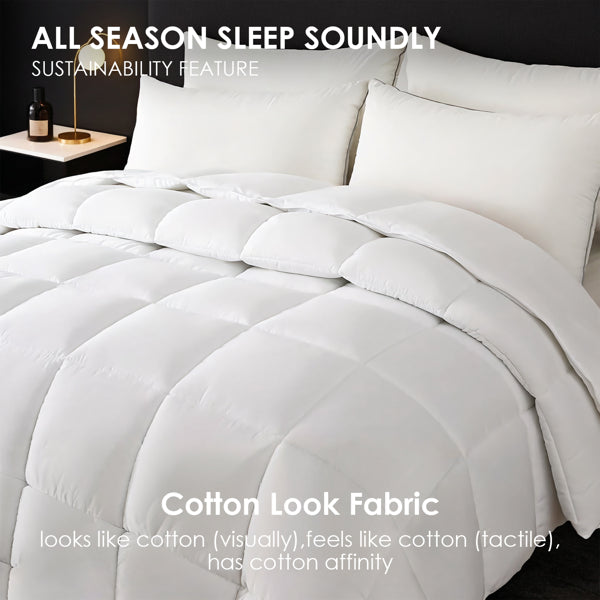 Oversized Plump Thick Duvet - White